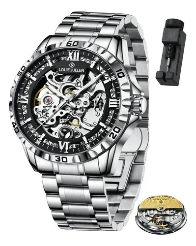 HARDCORE MECHANICS™ – Experience the Power of Precision Engineering Luxury Automatic Skeleton Watch Crafted for Modern Gentlemen