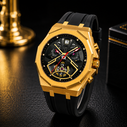SKMEI™ Prestige Imperial Gold Luxury Timepiece A Masterpiece of Precision, Elegance & Unrivaled Craftsmanship