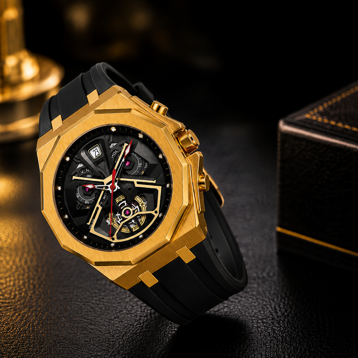 SKMEI™ Prestige Imperial Gold Luxury Timepiece A Masterpiece of Precision, Elegance & Unrivaled Craftsmanship
