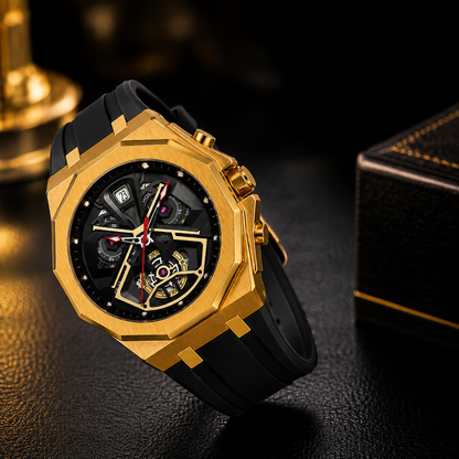 SKMEI™ Prestige Imperial Gold Luxury Timepiece A Masterpiece of Precision, Elegance & Unrivaled Craftsmanship