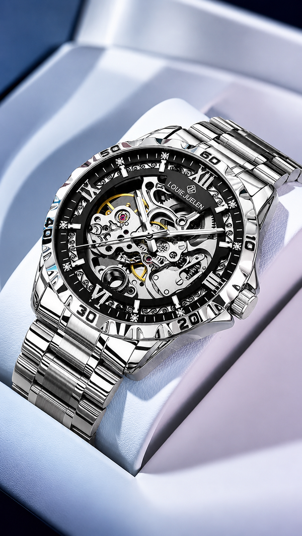 HARDCORE MECHANICS™ – Experience the Power of Precision Engineering Luxury Automatic Skeleton Watch Crafted for Modern Gentlemen