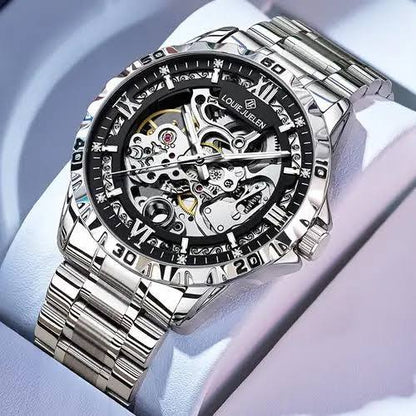 HARDCORE MECHANICS™ – Experience the Power of Precision Engineering Luxury Automatic Skeleton Watch Crafted for Modern Gentlemen